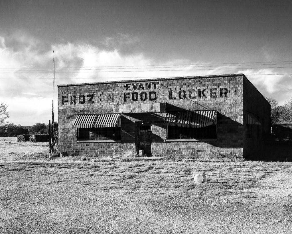 Evant Frozen Food Locker Old Sad Songs Photography