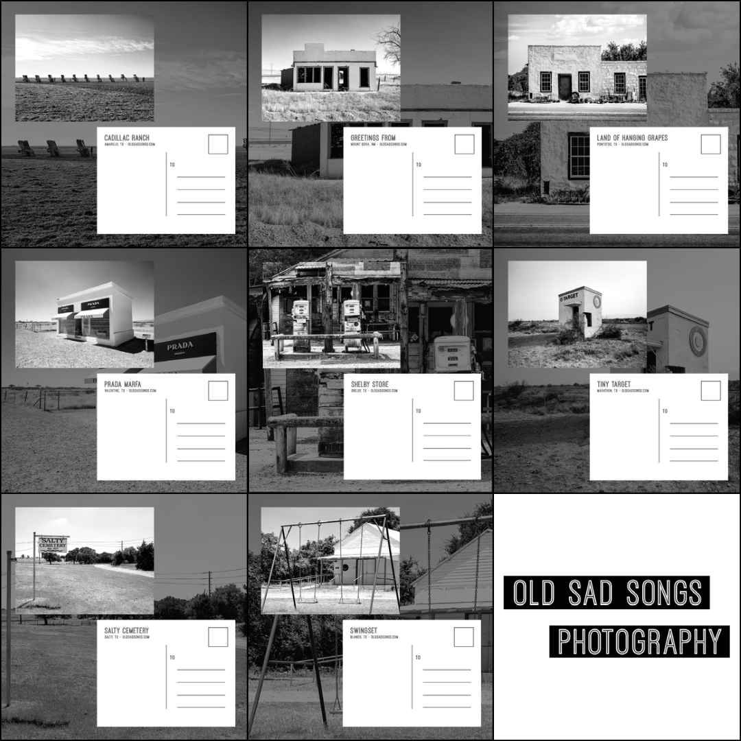 Complete Set Of Old Sad Songs Postcards