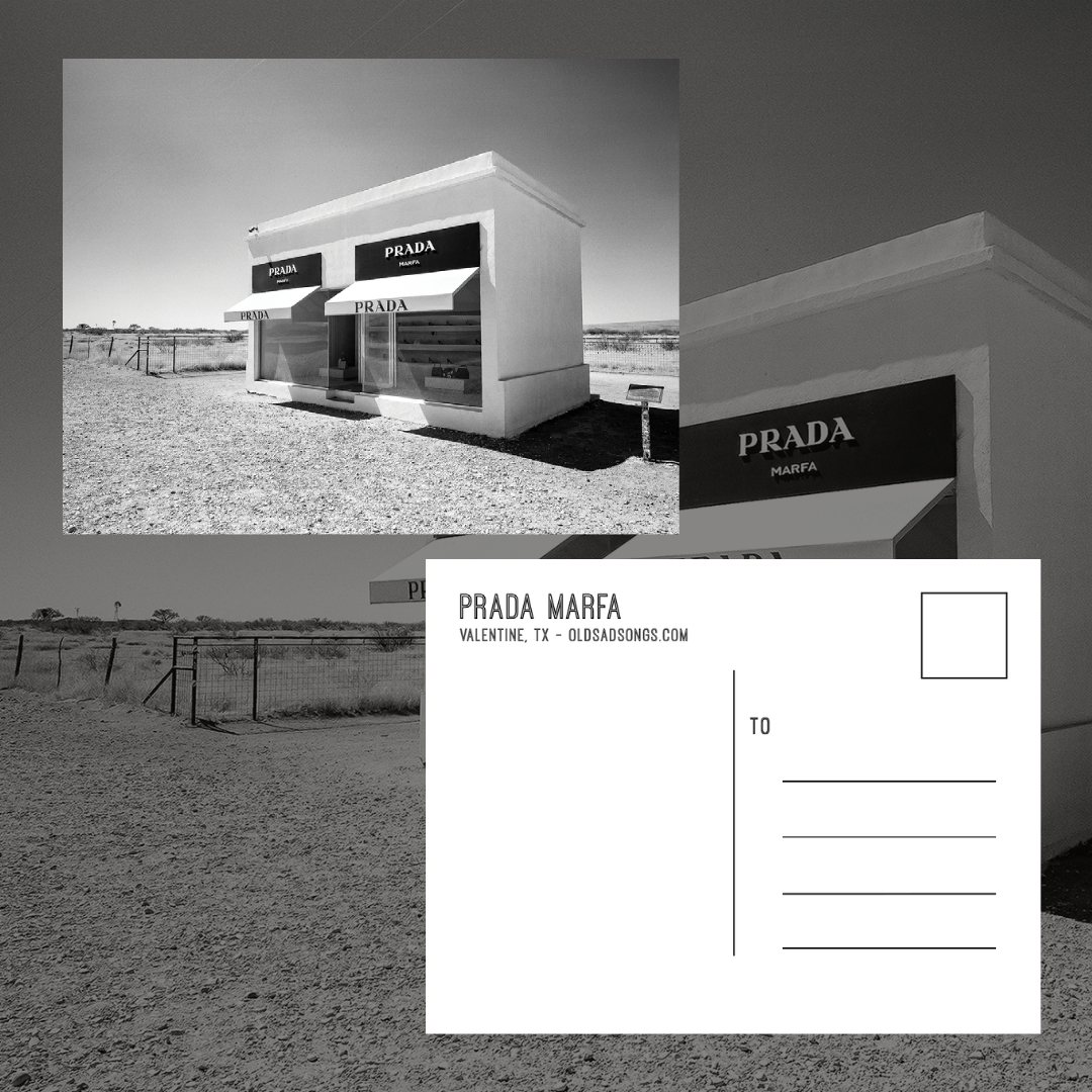 Prada Marfa Postcard