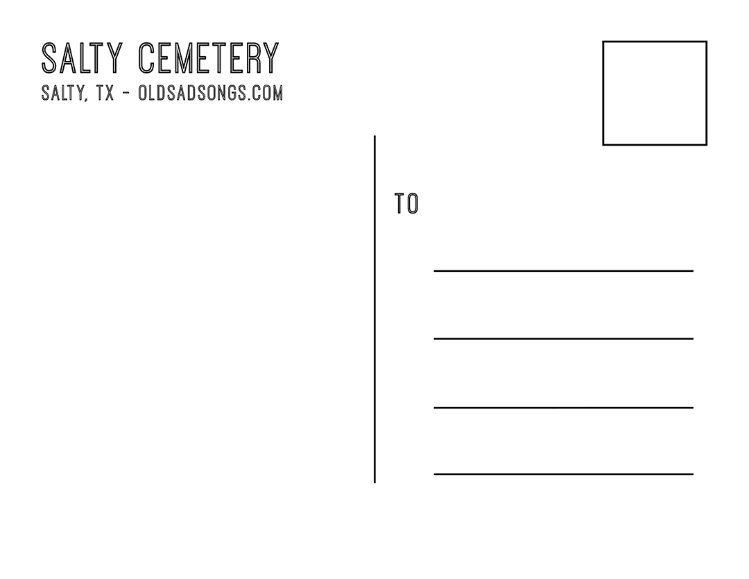 Salty Cemetery Postcards