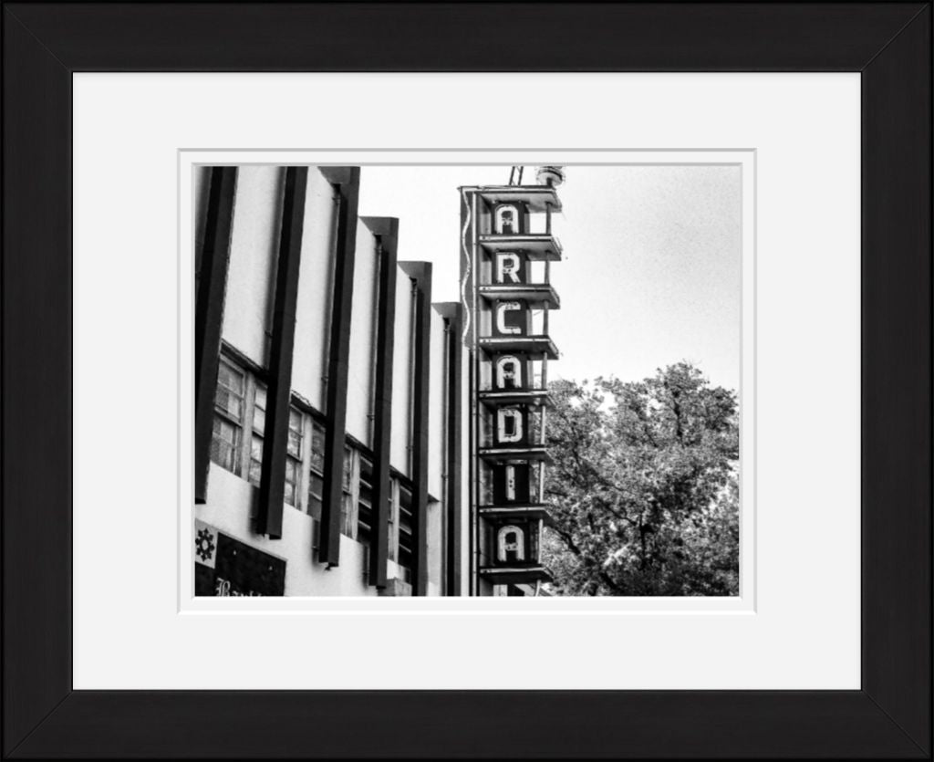 Old Sad Songs Photography - Arcadia Theatre in Classic Black Frame