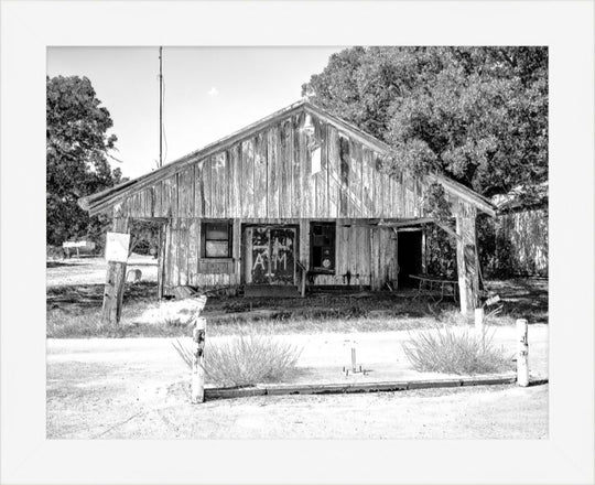 Old Sad Songs Photography - Wachsmann Grocery in Contemporary White Frame