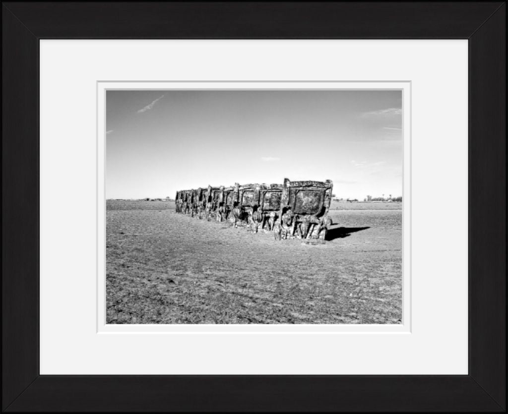 Old Sad Songs Photography - Cadillac Ranch in Classic Black Frame