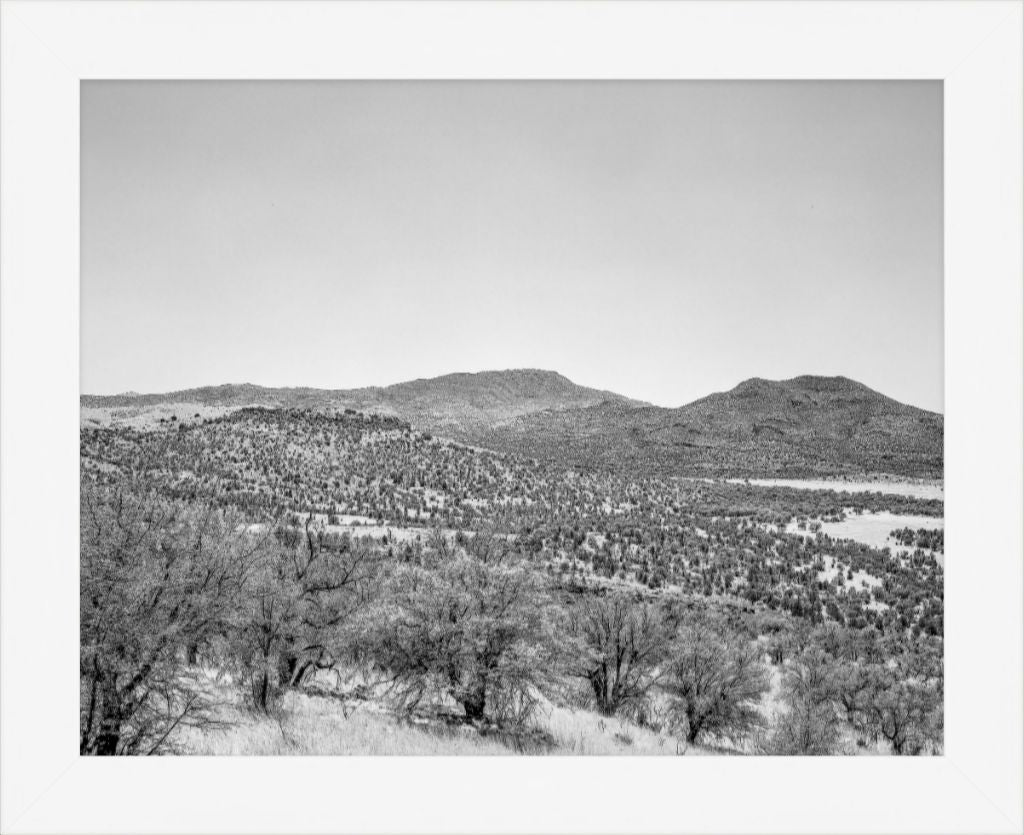 Old Sad Songs Photography - Isolated Mountains in Contemporary White Frame