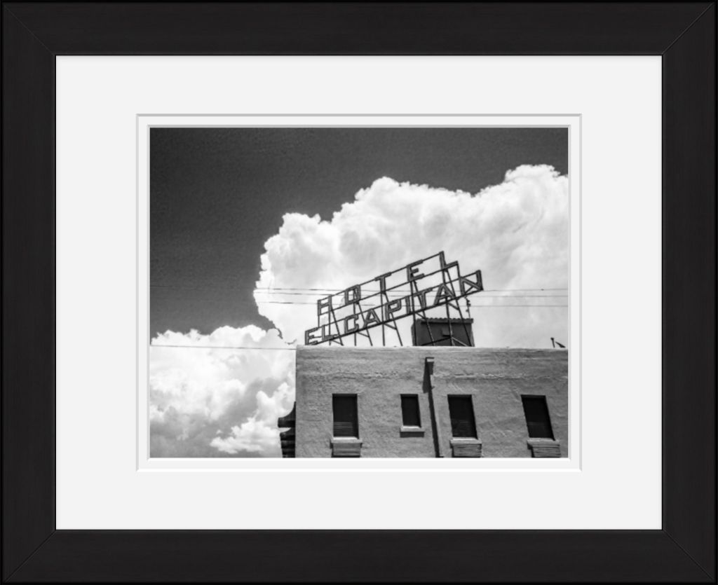 Old Sad Songs Photography - Hotel El Capitan in Classic Black Frame