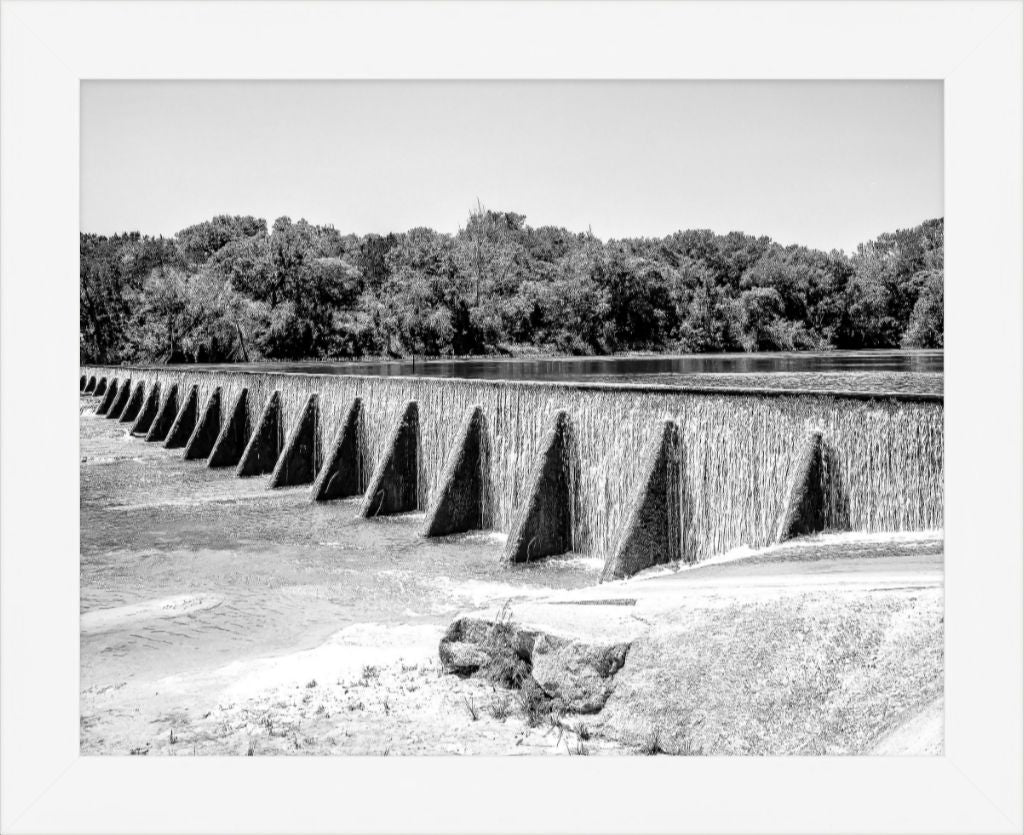Old Sad Songs Photography - Wayne Smith Dam in Contemporary White Frame