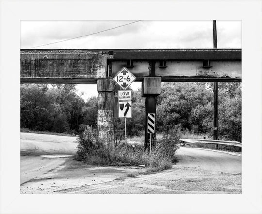 Old Sad Songs Photography - Low Over Evans Road in Contemporary White Frame