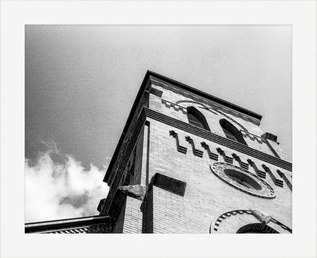 Old Sad Songs Photography - St. Mary Catholic Church in Contemporary White Frame