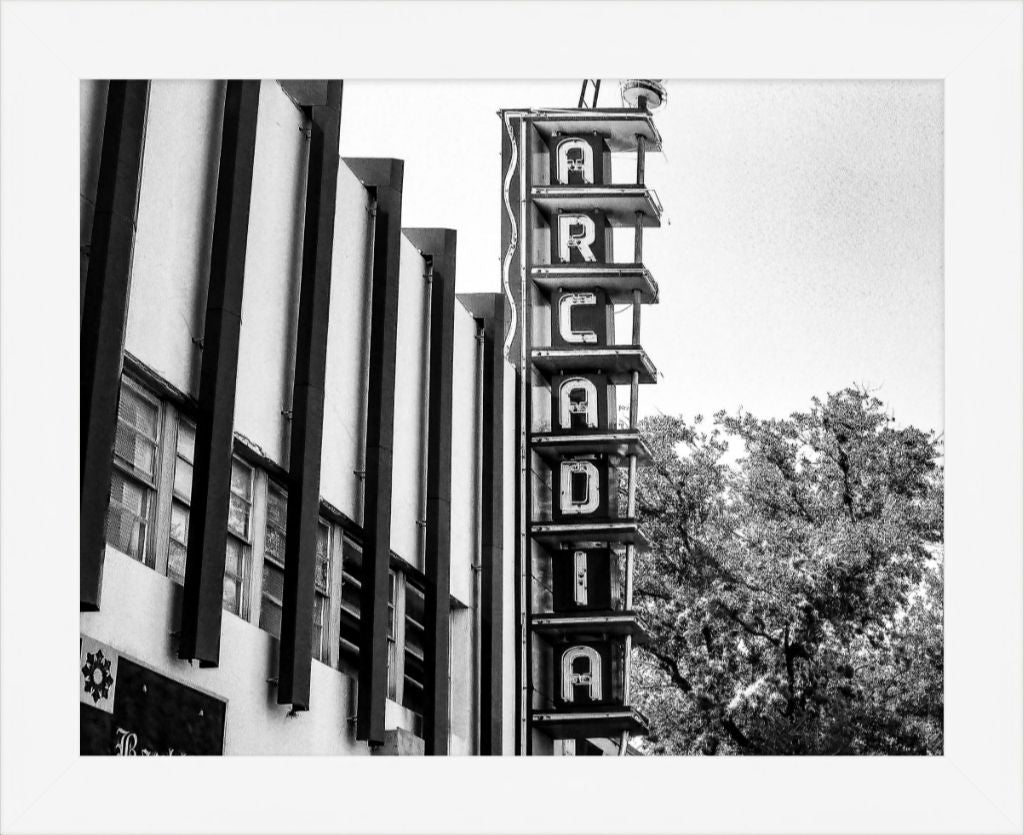 Old Sad Songs Photography - Arcadia Theatre in Contemporary White Frame