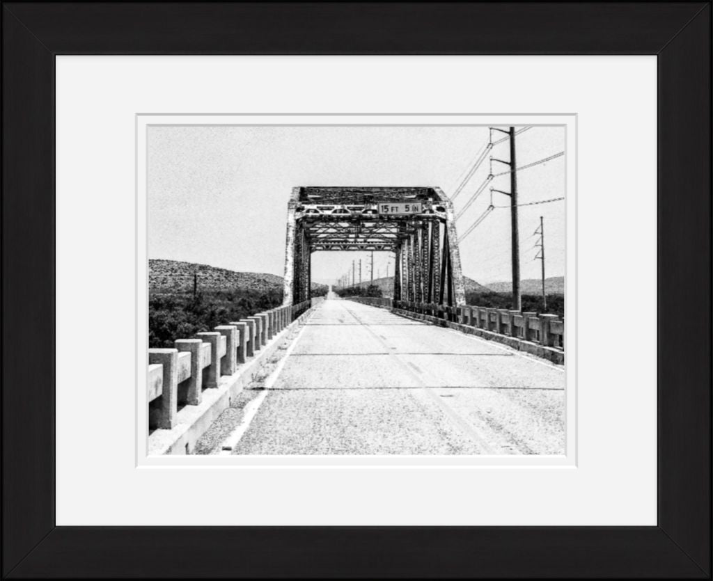 Old Sad Songs Photography - Crossing The Pecos in Classic Black Frame