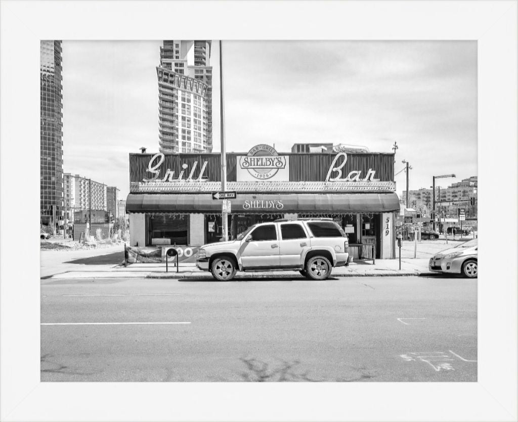 Old Sad Songs Photography - Shelby's Bar in Contemporary White Frame