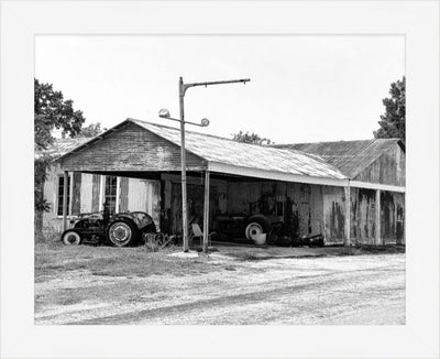 Old Sad Songs Photography - Tractor Parking in Contemporary White Frame