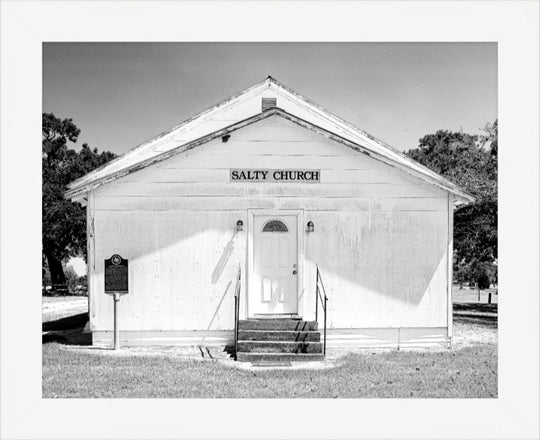 Old Sad Songs Photography - Salty Church in Contemporary White Frame