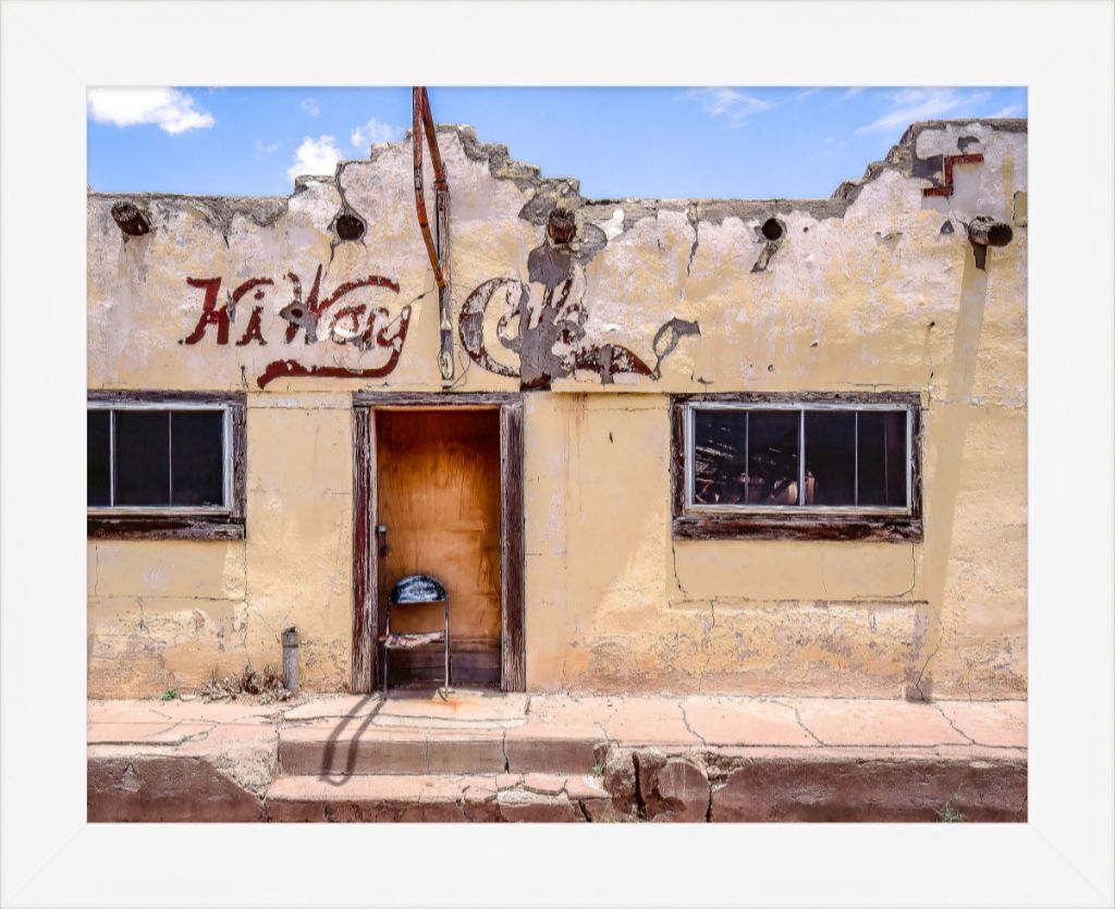 Old Sad Songs Photography - HiWay Cafe in Contemporary White Frame
