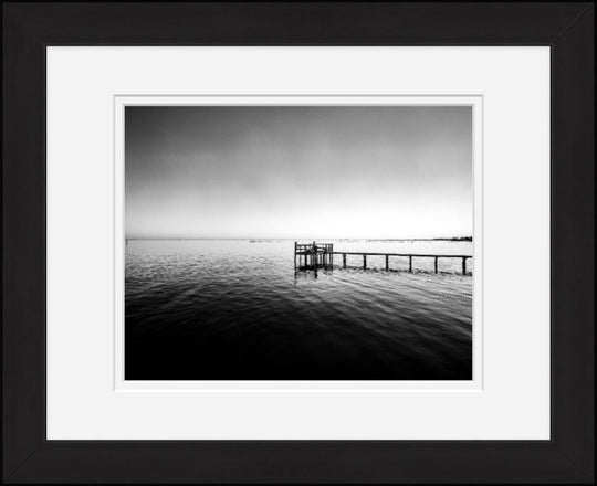 Old Sad Songs Photography - Pier Over Troubled Water in Classic Black Frame