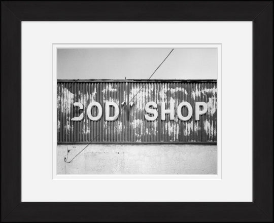 Old Sad Songs Photography - Ford-Merc Body Shop in Classic Black Frame