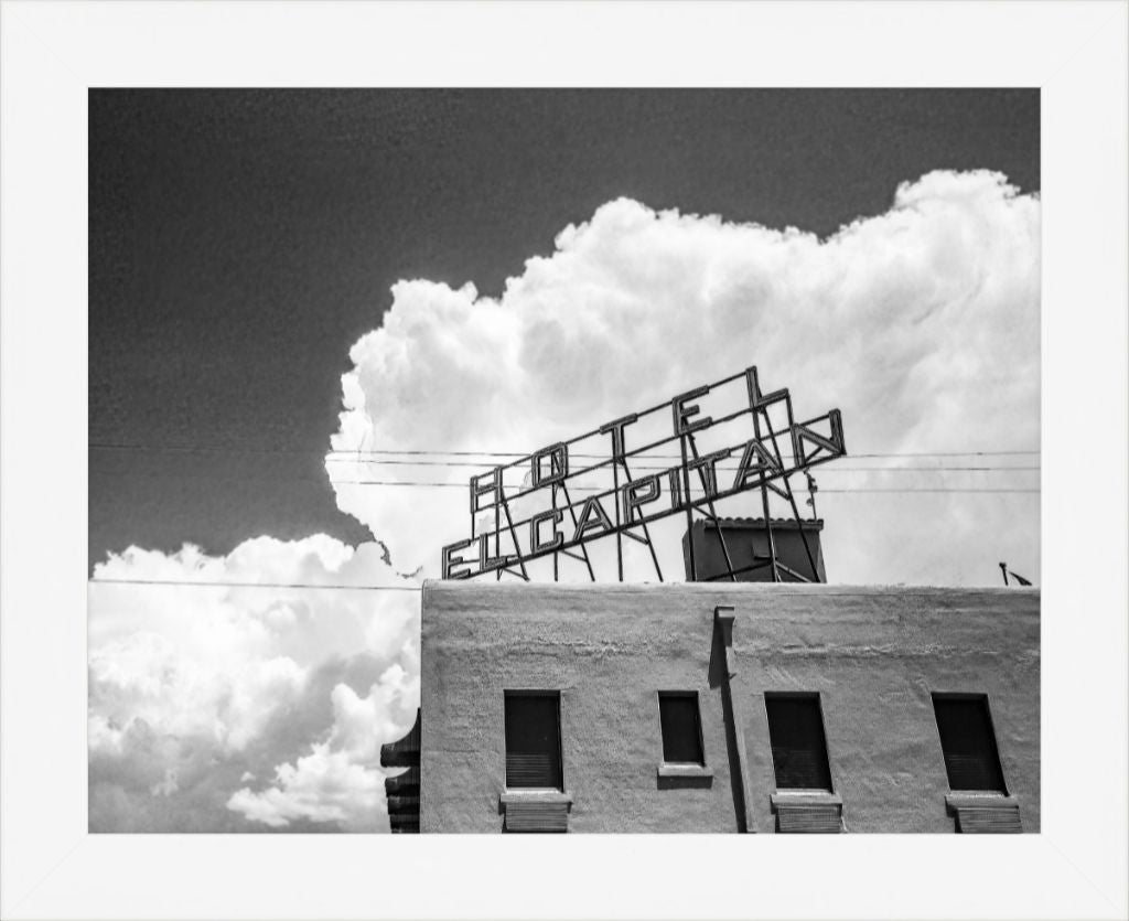 Old Sad Songs Photography - Hotel El Capitan in Contemporary White Frame