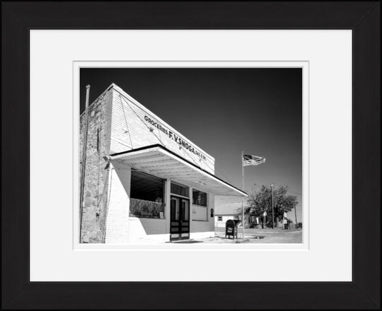 Old Sad Songs Photography - Panna Maria Post Office in Classic Black Frame