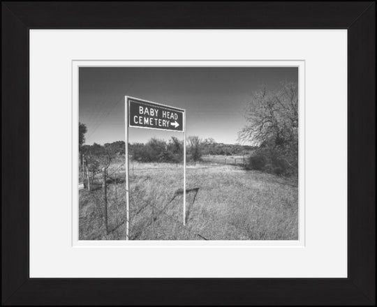 Old Sad Songs Photography - Baby Head Cemetery in Classic Black Frame