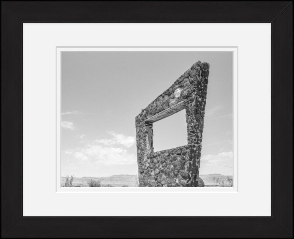 Old Sad Songs Photography - Lobo Motel Sign in Classic Black Frame