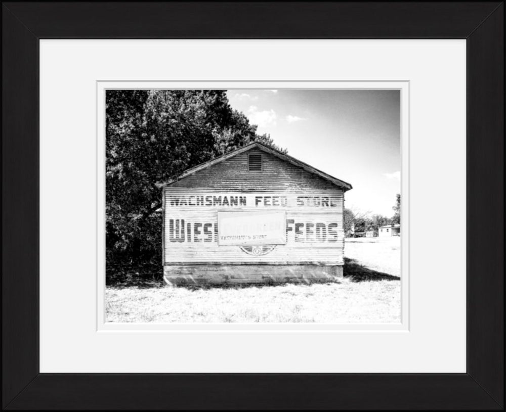 Old Sad Songs Photography - Wachsmann Feed Store in Classic Black Frame
