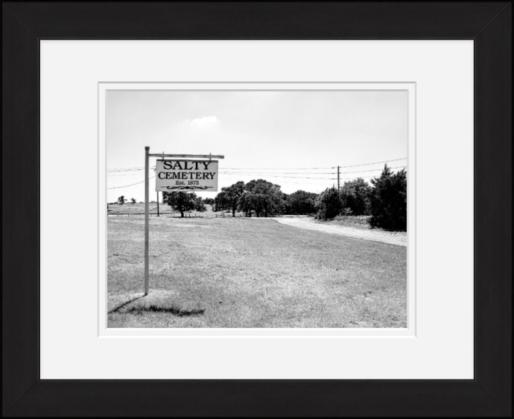 Old Sad Songs Photography - Salty Cemetery in Classic Black Frame
