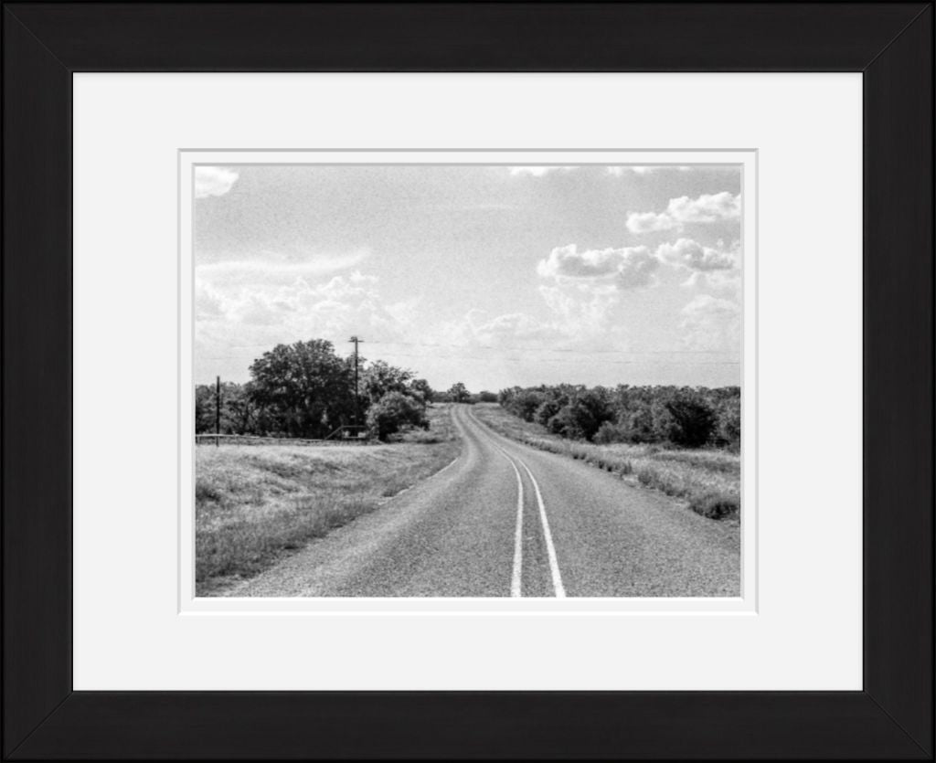 Old Sad Songs Photography - Road To Saint John Lutheran Church in Classic Black Frame