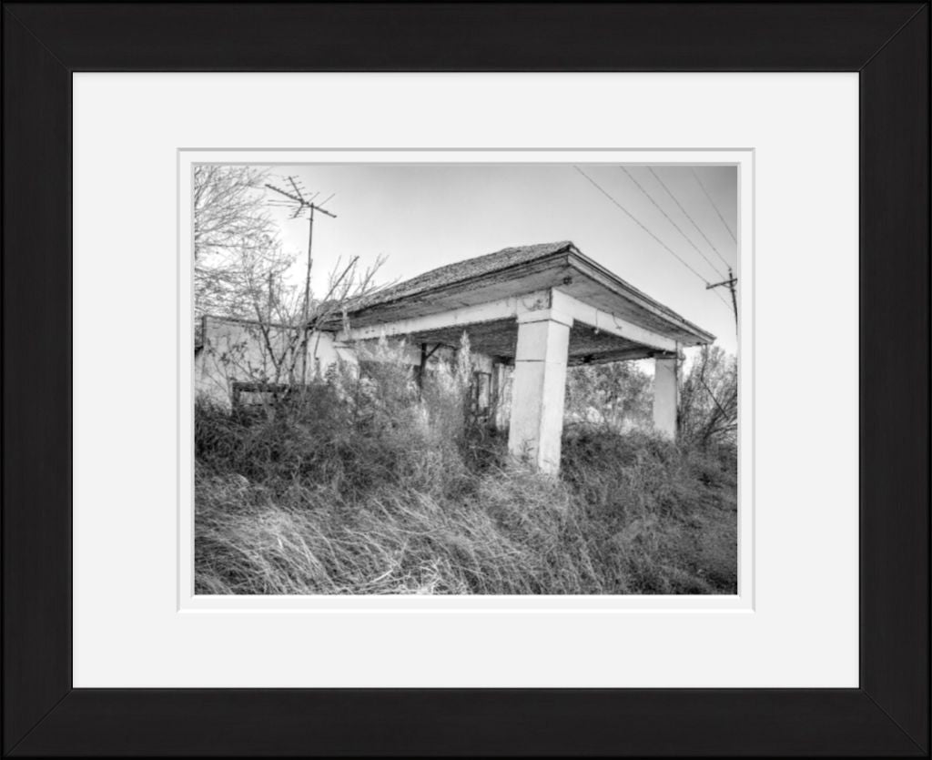 Old Sad Songs Photography - Papalote Service Station, Again in Classic Black Frame