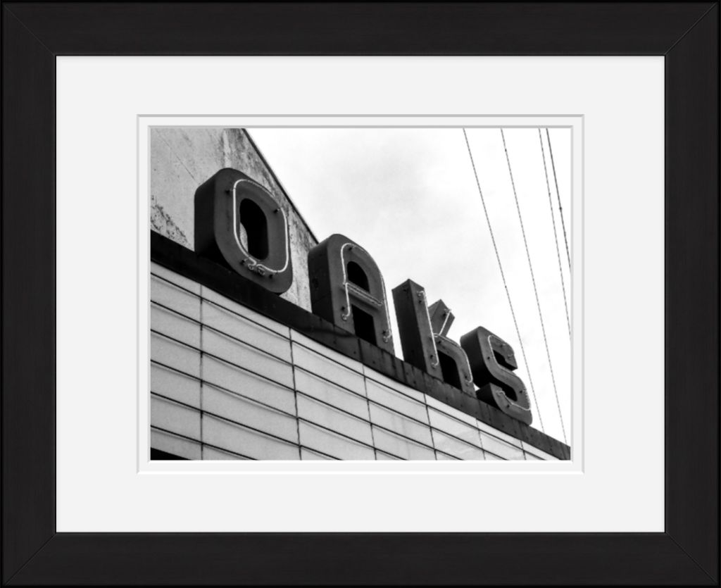 Old Sad Songs Photography - Oaks Theatre in Classic Black Frame