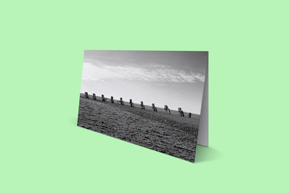 Cadillacs On The Horizon Folded Cards