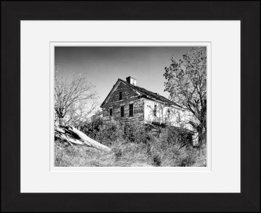 Old Sad Songs Photography - Chittim-Miller Ranch Headquarters in Classic Black Frame