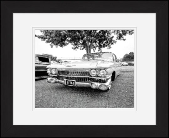 Old Sad Songs Photography - 1959 Cadillac in Classic Black Frame
