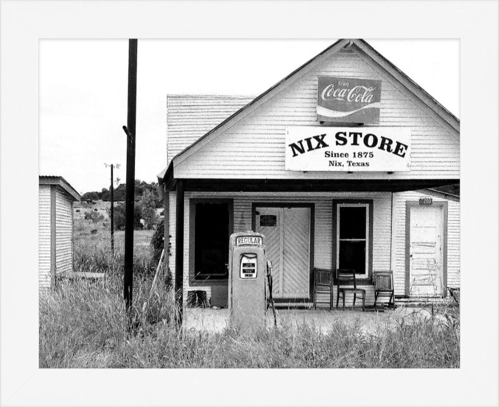 Old Sad Songs Photography - Nix Store in Contemporary White Frame