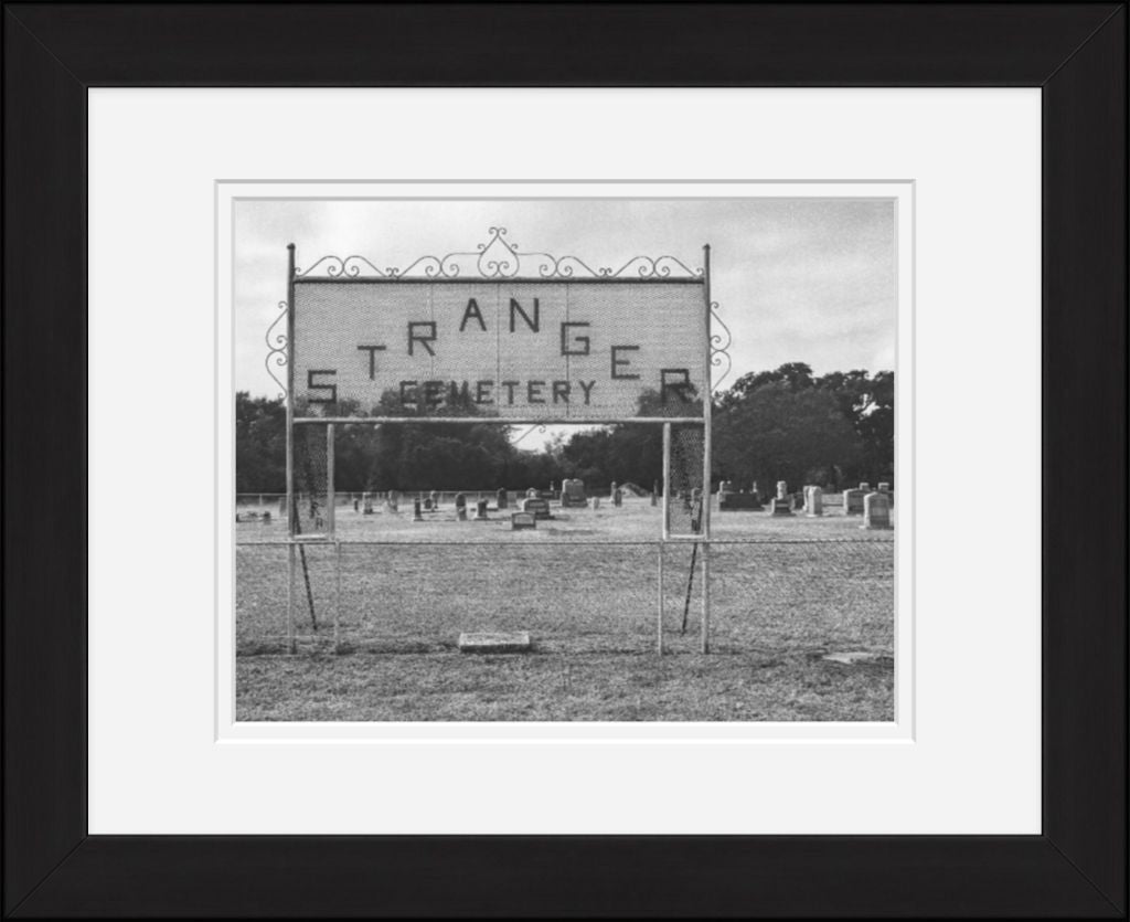 Old Sad Songs Photography - Stranger Cemetery in Classic Black Frame