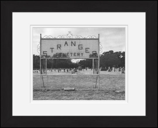 Old Sad Songs Photography - Stranger Cemetery in Classic Black Frame