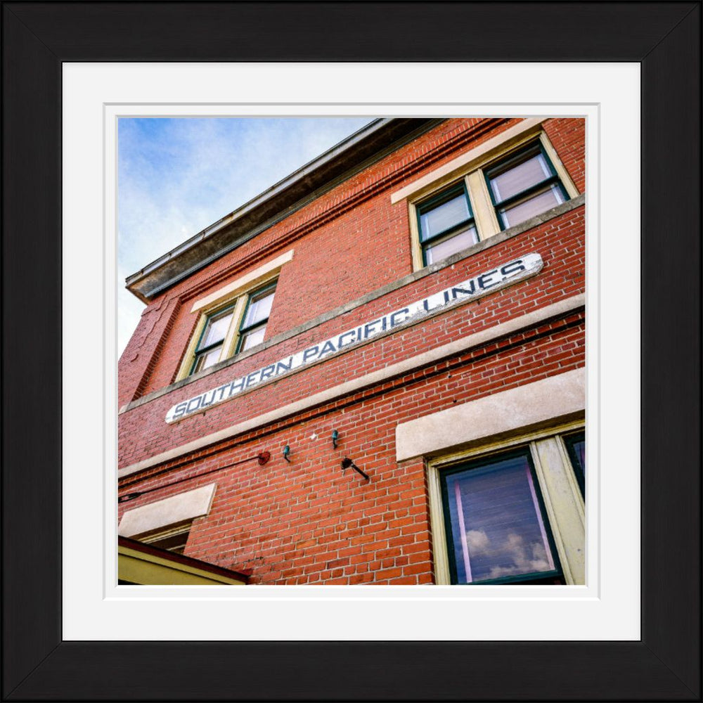 Old Sad Songs Photography - Southern Pacific Lines in Classic Black Frame