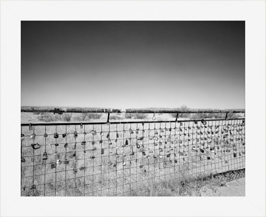 Old Sad Songs Photography - Love Locks in Contemporary White Frame