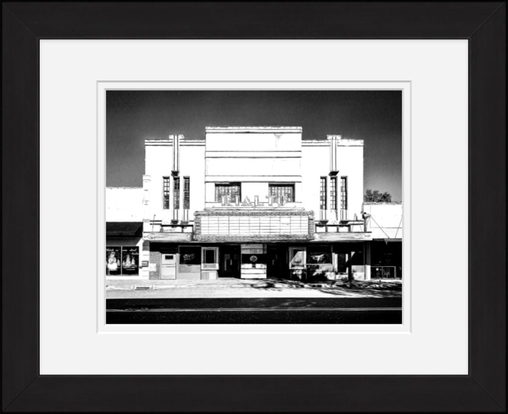 Old Sad Songs Photography - Rialto Theater in Classic Black Frame