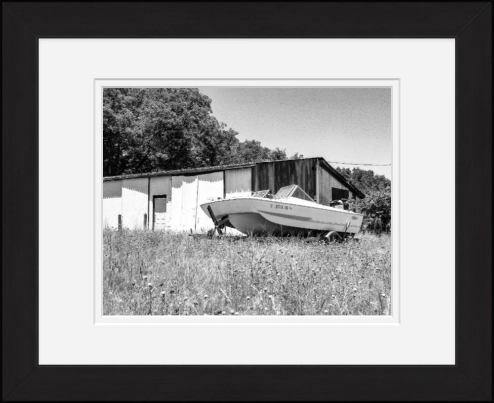 Old Sad Songs Photography - Gone Fishing in Classic Black Frame