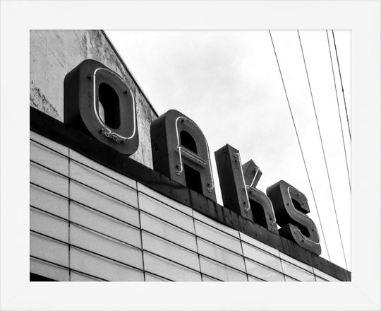 Old Sad Songs Photography - Oaks Theatre in Contemporary White Frame