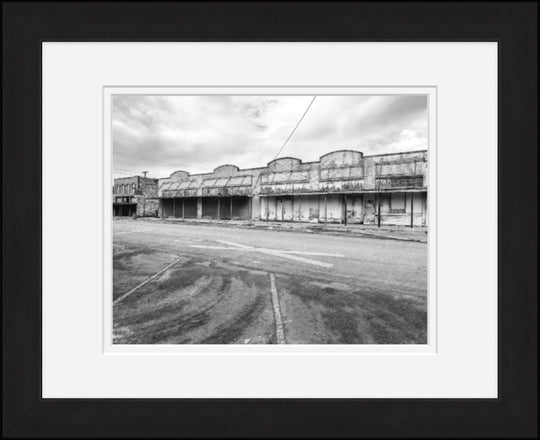Old Sad Songs Photography - Main Street, Lometa, Texas in Classic Black Frame