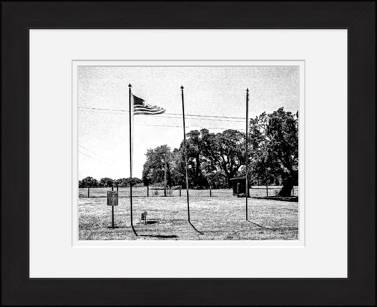 Old Sad Songs Photography - Dud Morris Memorial Comfort Station in Classic Black Frame