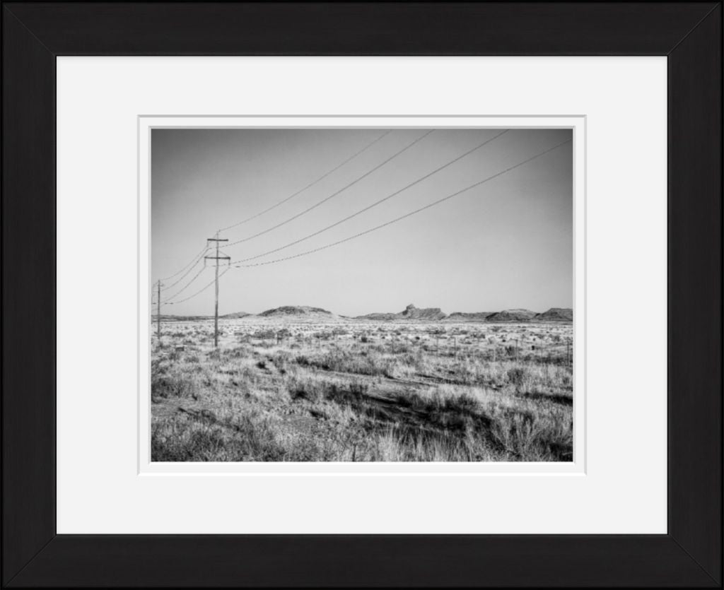 Old Sad Songs Photography - Marfa Lights Viewing Area in Classic Black Frame