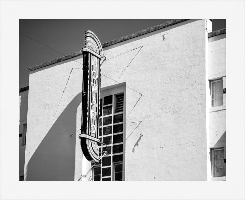 Old Sad Songs Photography - Howard Theatre in Contemporary White Frame