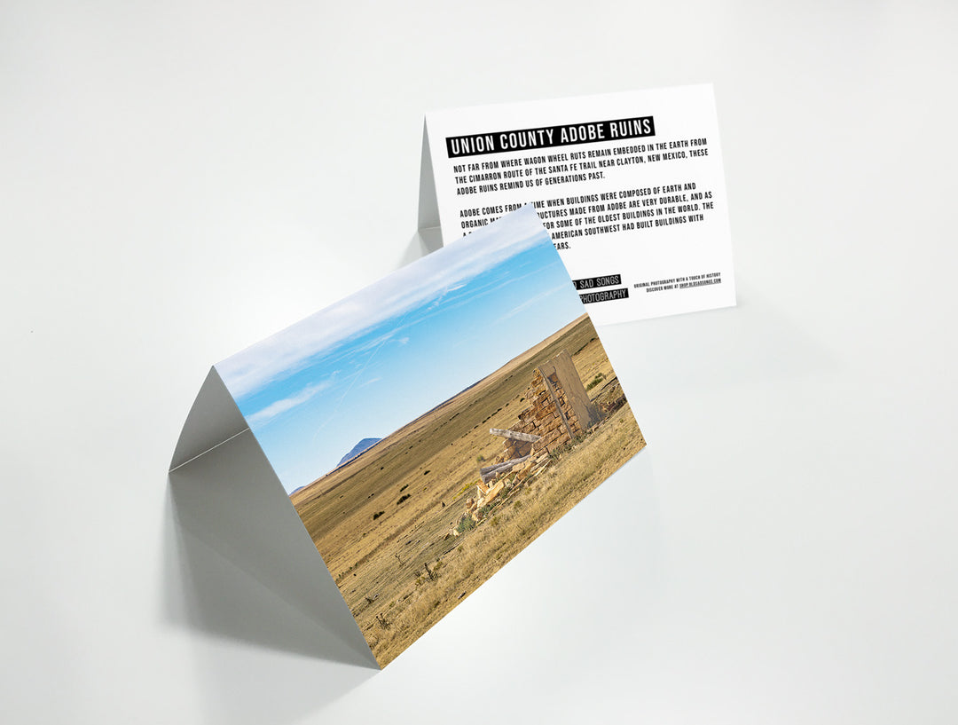 Union County Adobe Ruins Folded Cards