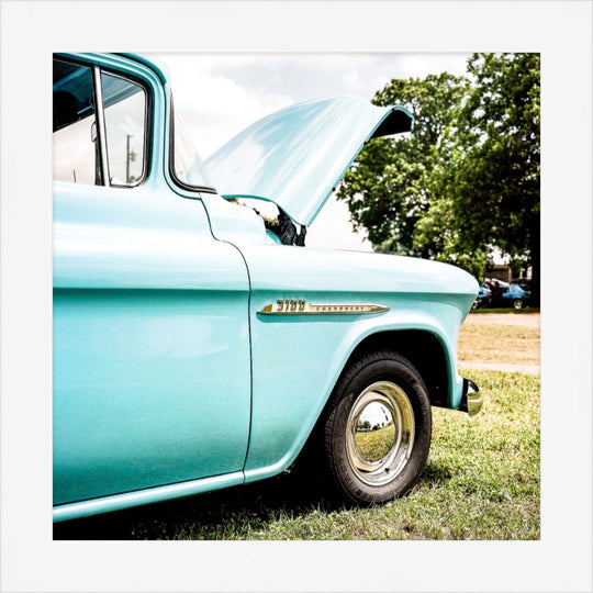 Old Sad Songs - 1955 Chevrolet 3100 - Contemporary White Frame