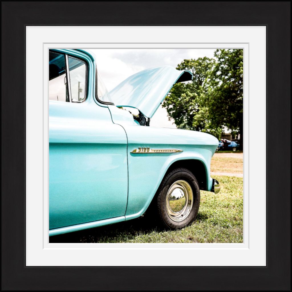 Old Sad Songs - 1955 Chevrolet 3100 - Classic Black Frame