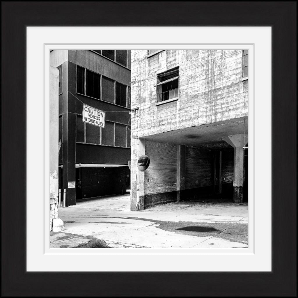 Old Sad Songs - Caution Vehicles Entering Alley - Classic Black Frame