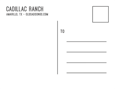 Cadillacs On The Horizon Postcard | Cadillac Ranch