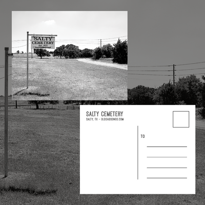 Salty Cemetery Postcard | Salty, Texas